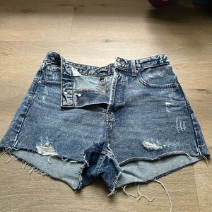 Wild Fable Blue Distressed Jean Shorts